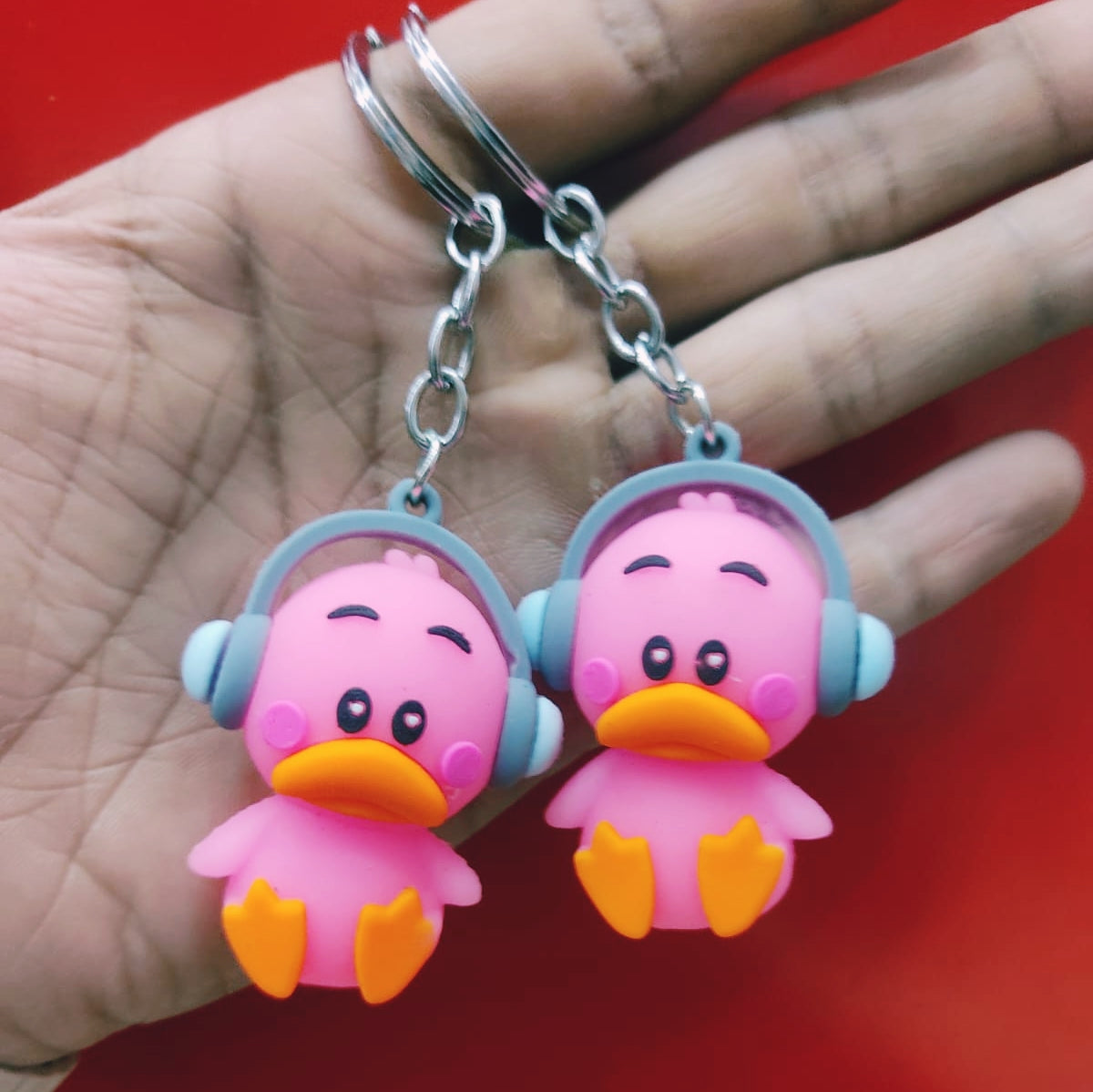 Cute Music DJ Duck Keychain - 854