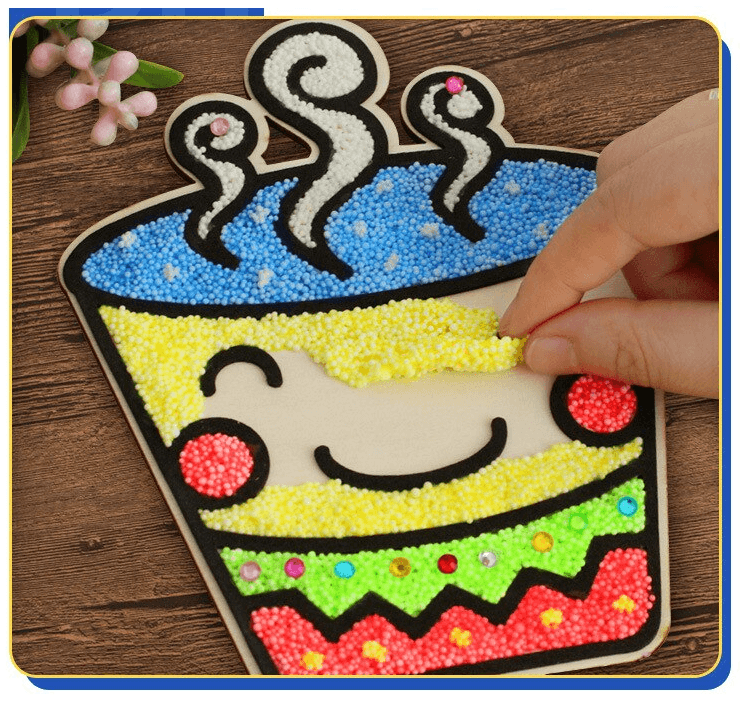 Creative Snow Fluffy Clay Painting Kit - Default Title - Odeez | Educational Toys Pakistan