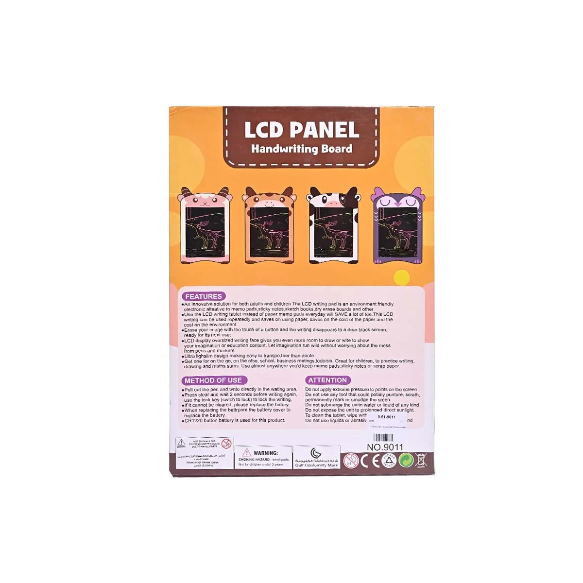 LCD Writing Activity Tablet Multicolor - 8 inches - Default Title - Odeez | Educational Toys Pakistan