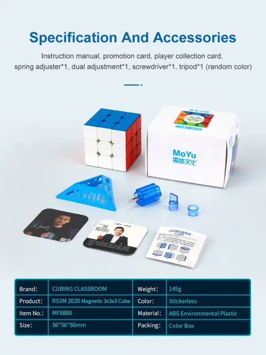 Moyu Magic RS3M 3x3 Magnetic Rubik Cube - 880 - Default Title - Odeez | Educational Toys Pakistan