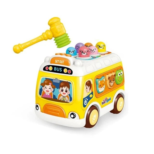 Multi functional Shapes Sorter Musical Whack A Mole Bus - 922 - Default Title - Odeez | Educational Toys Pakistan