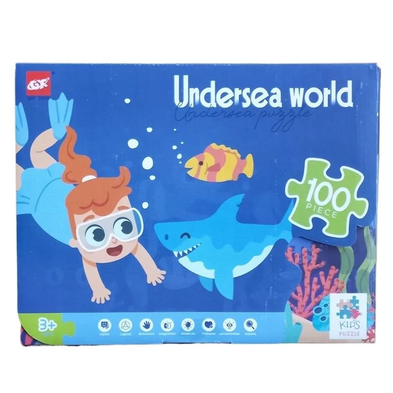 Undersea World Jigsaw Puzzle 100 Pieces - 007 - Default Title - Odeez | Educational Toys Pakistan