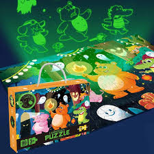 Luminous Animal Jigsaw Puzzle 96 Pieces Glow in the Dark - 748