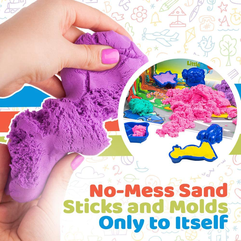 Creative Play Kinetic Sand 500g Bag with Molds - 587