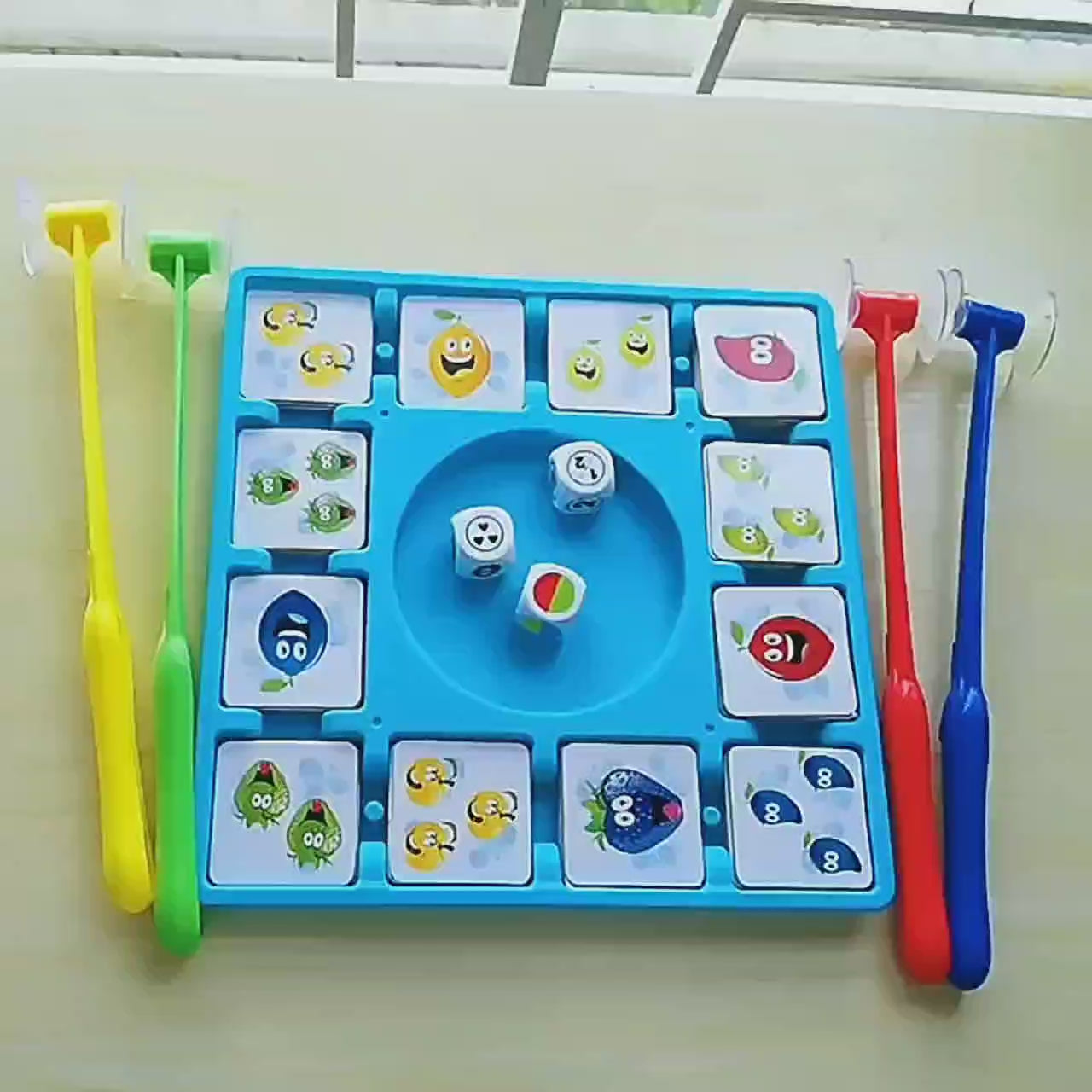 Fruit Sticking Color Number Cognition Activity - A13