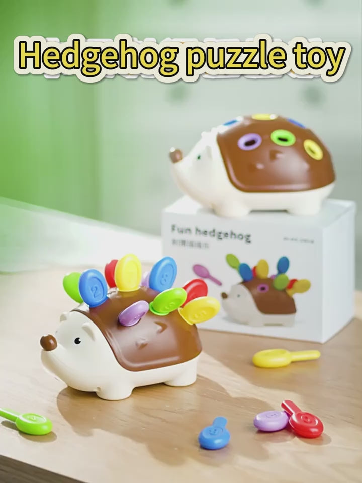 Hedgehog Color and Number Learning Puzzle Kit - 10A