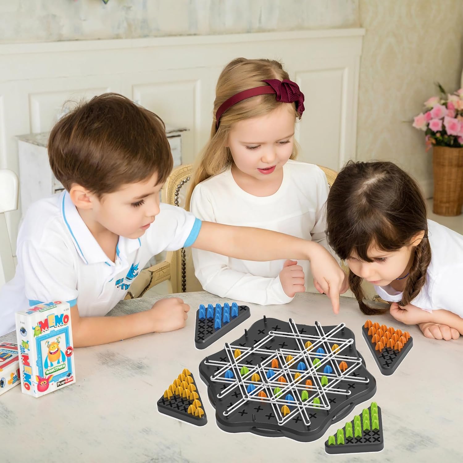 Chain Triangle Chess Family Game - 2 to 4 Players