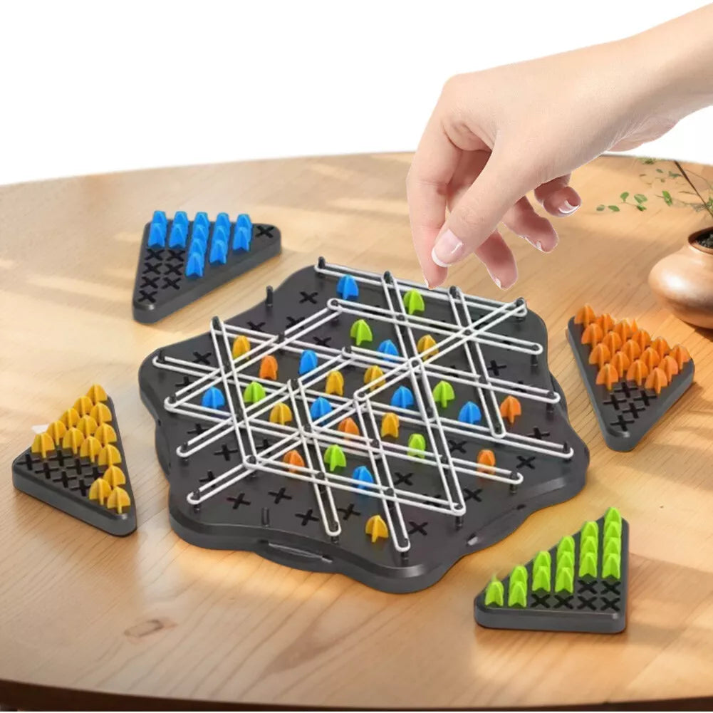 Chain Triangle Chess Family Game - 2 to 4 Players