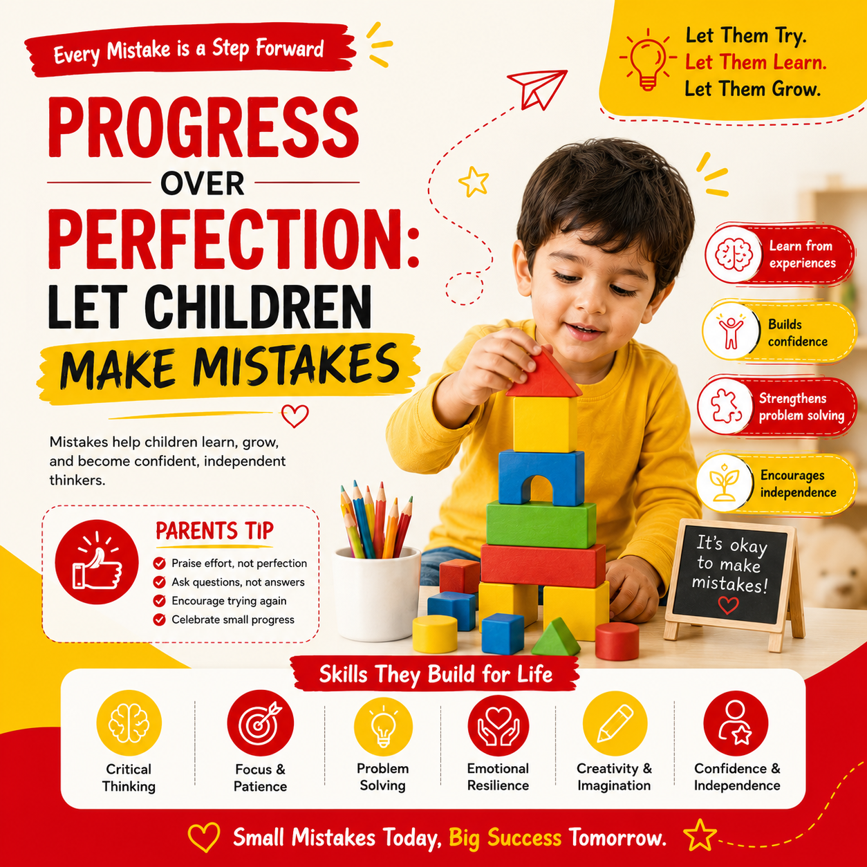 Progress Over Perfection: Why Letting Children Make Mistakes Helps Them Learn Better