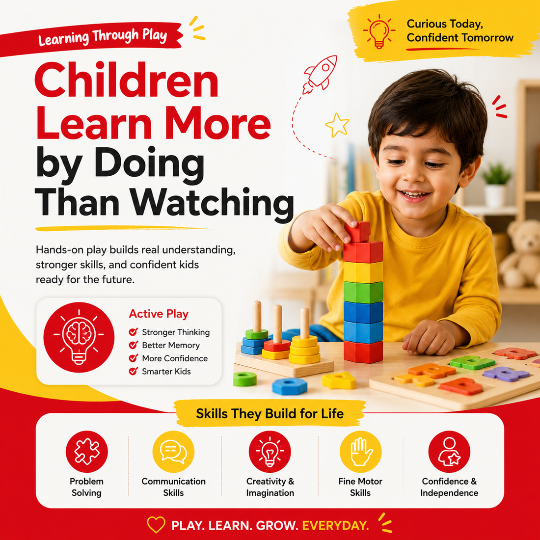 Children Learn More by Doing Than Watching