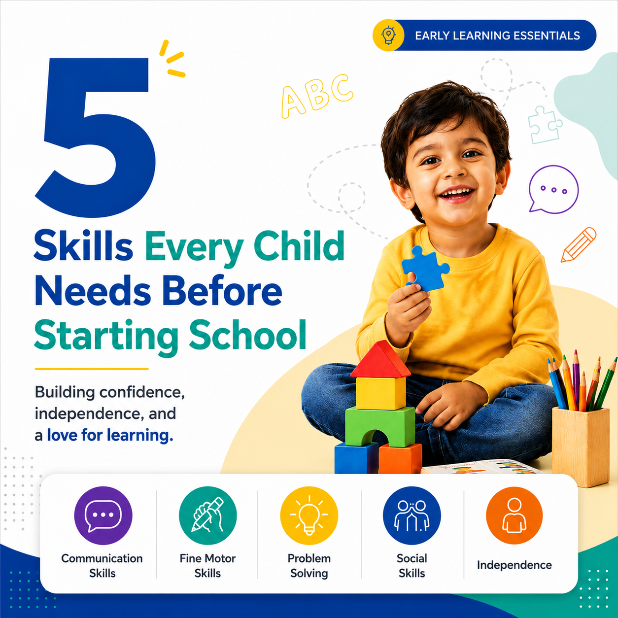 5 Essential Skills Every Child Needs Before Starting School