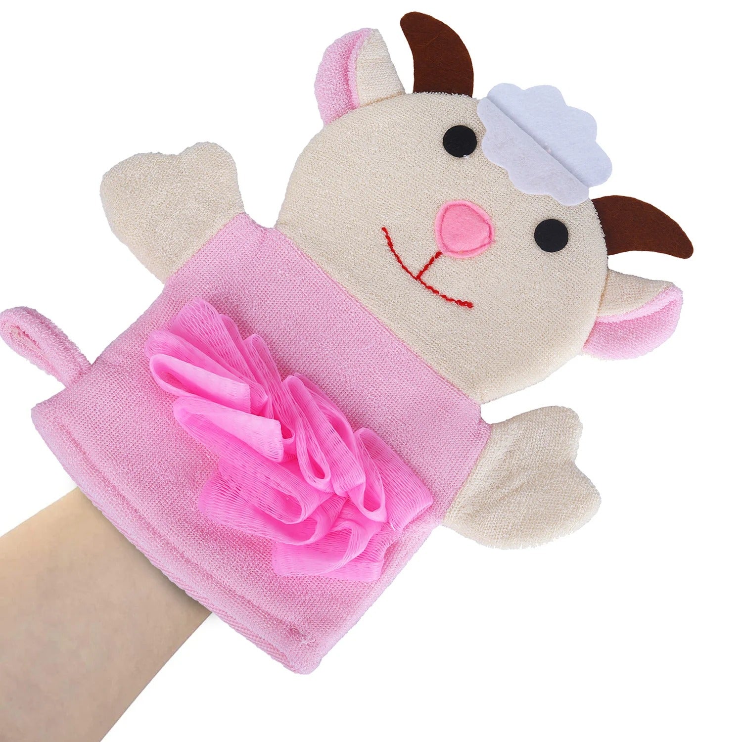 Cartoon Bath Scrubbing Gloves - Sweet Cow - Default Title - Odeez | Educational Toys Pakistan 