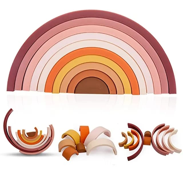 Wooden Colorful Stacking Blocks - 10 Pieces - 942 - Default Title - Odeez | Educational Toys Pakistan 