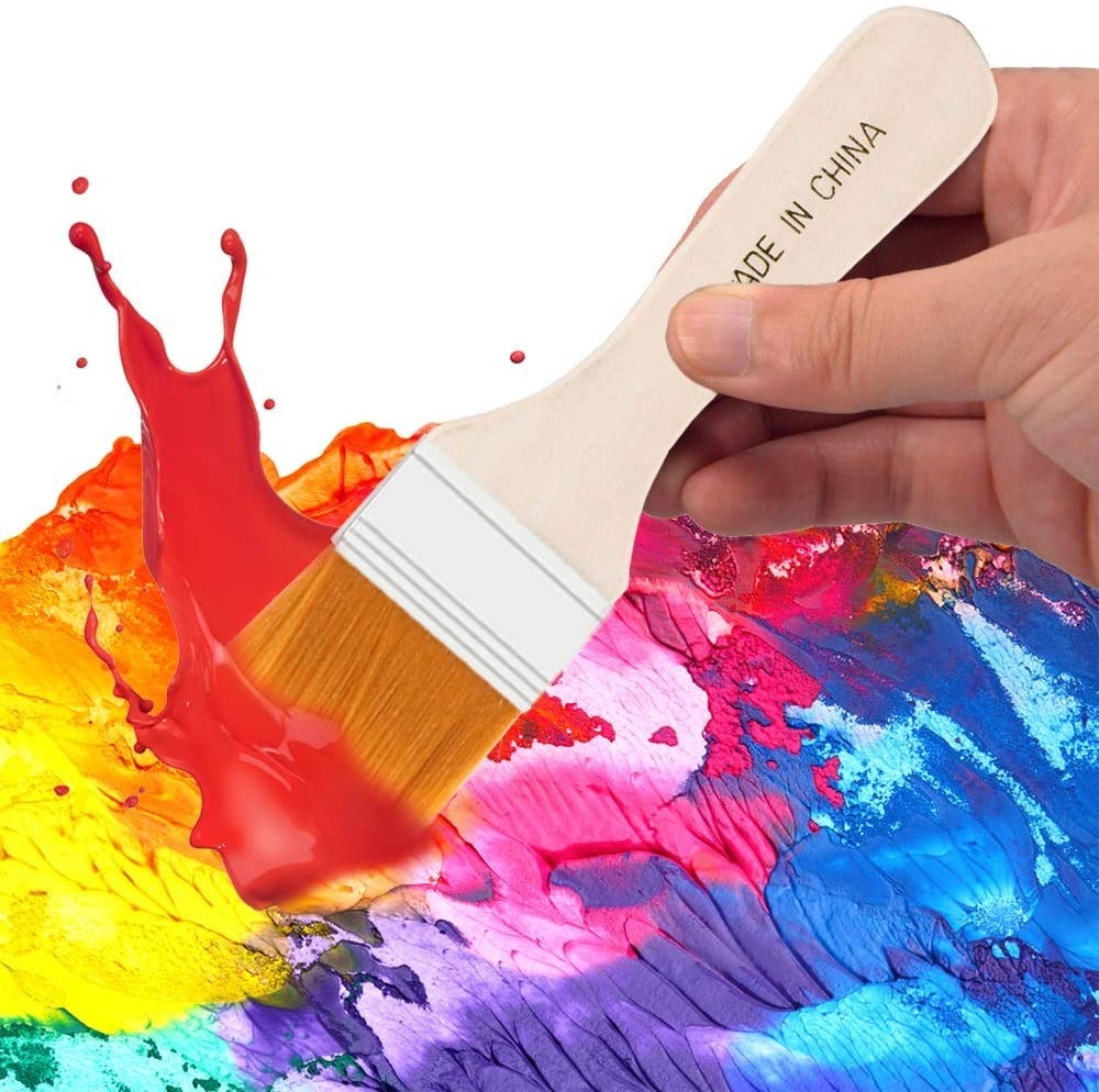 Wooden Nylon Hair Painting Brushes - 4 Pieces - Default Title - Odeez | Educational Toys Pakistan 