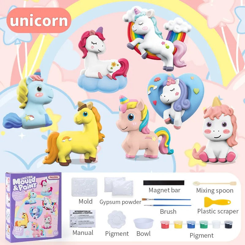 DIY Unicorn 3D Mould and Paint for Kids - 804 - Default Title - Odeez | Educational Toys Pakistan 