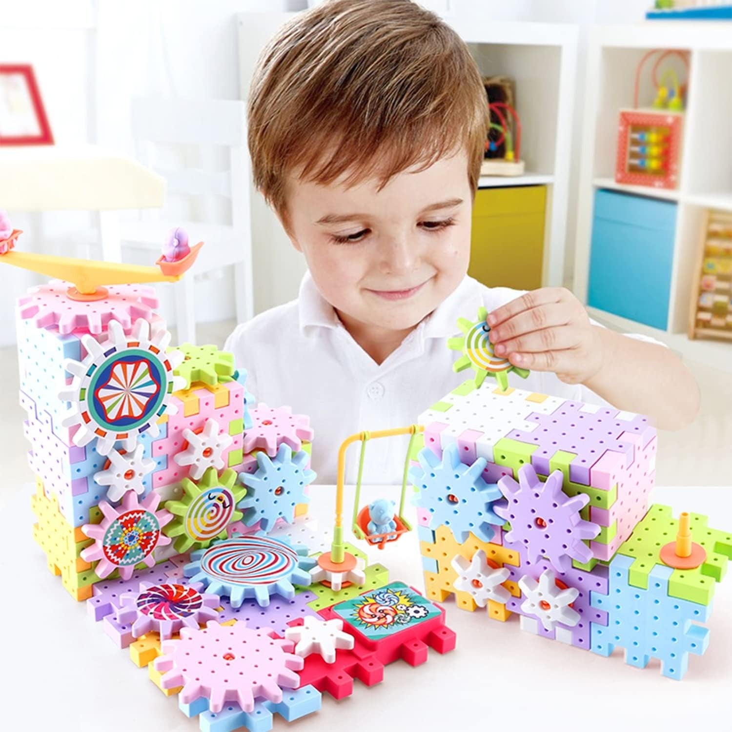 Magical Electronic Interlocking Gear Blocks - 83 Pieces - Default Title - Odeez | Educational Toys Pakistan 