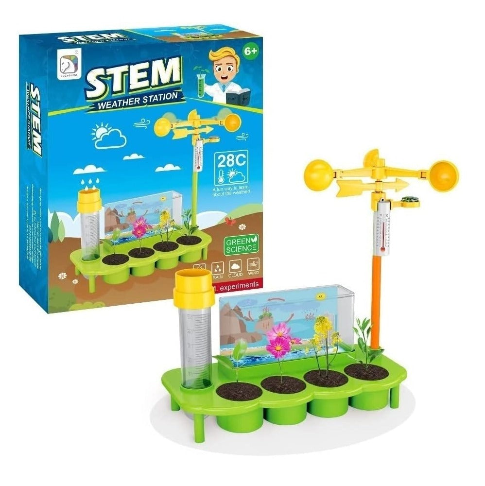 STEM Weather Station Experiment Kit - Green - Default Title - Odeez | Educational Toys Pakistan 