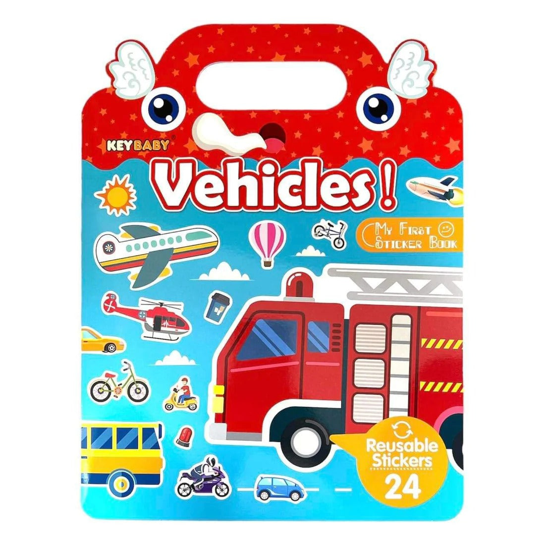 Vehicles Learning Reusable Stickers - 24 Pieces - Default Title - Odeez | Educational Toys Pakistan 