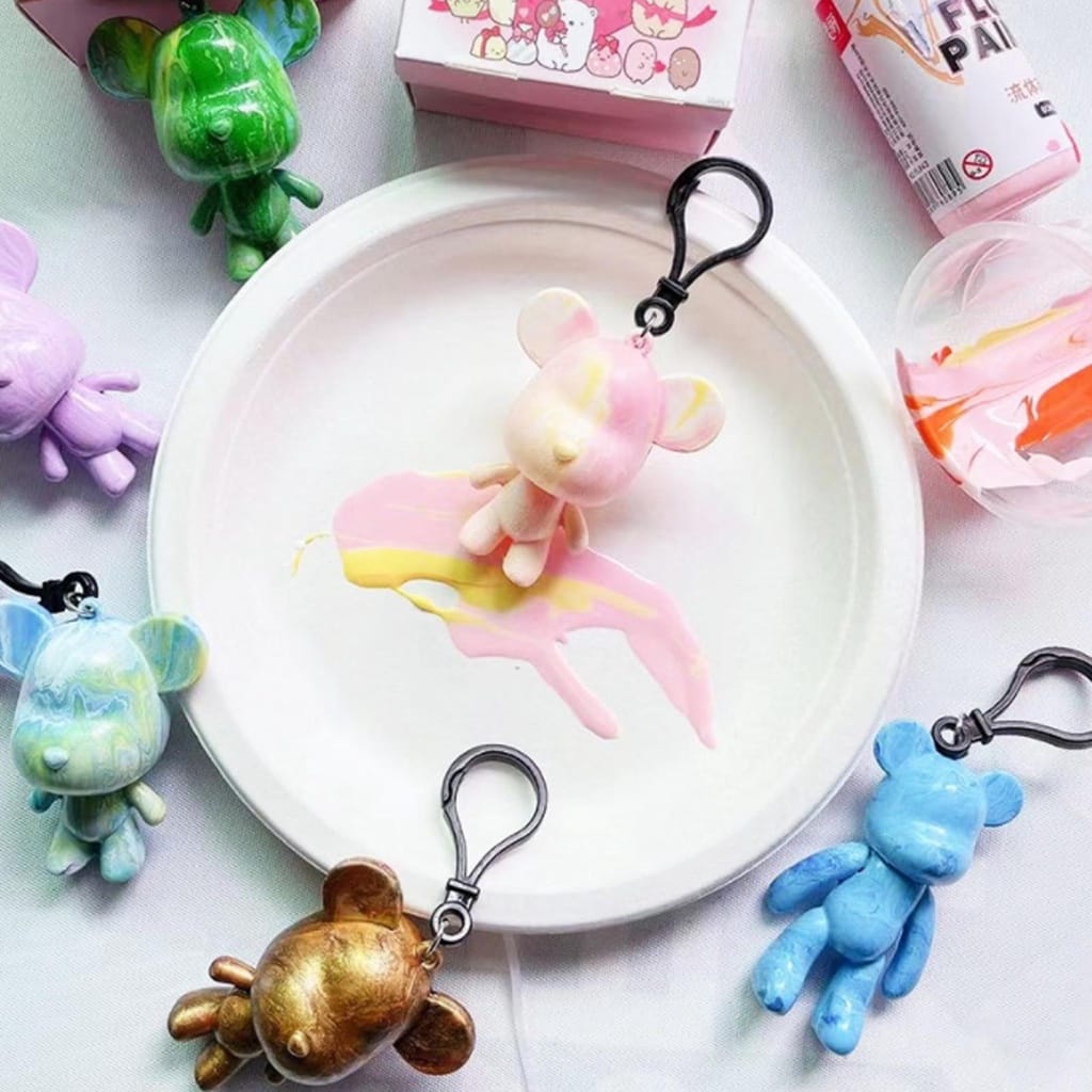 DIY Painting Bear Colors Brush Set - 4 Colors - Default Title - Odeez | Educational Toys Pakistan 