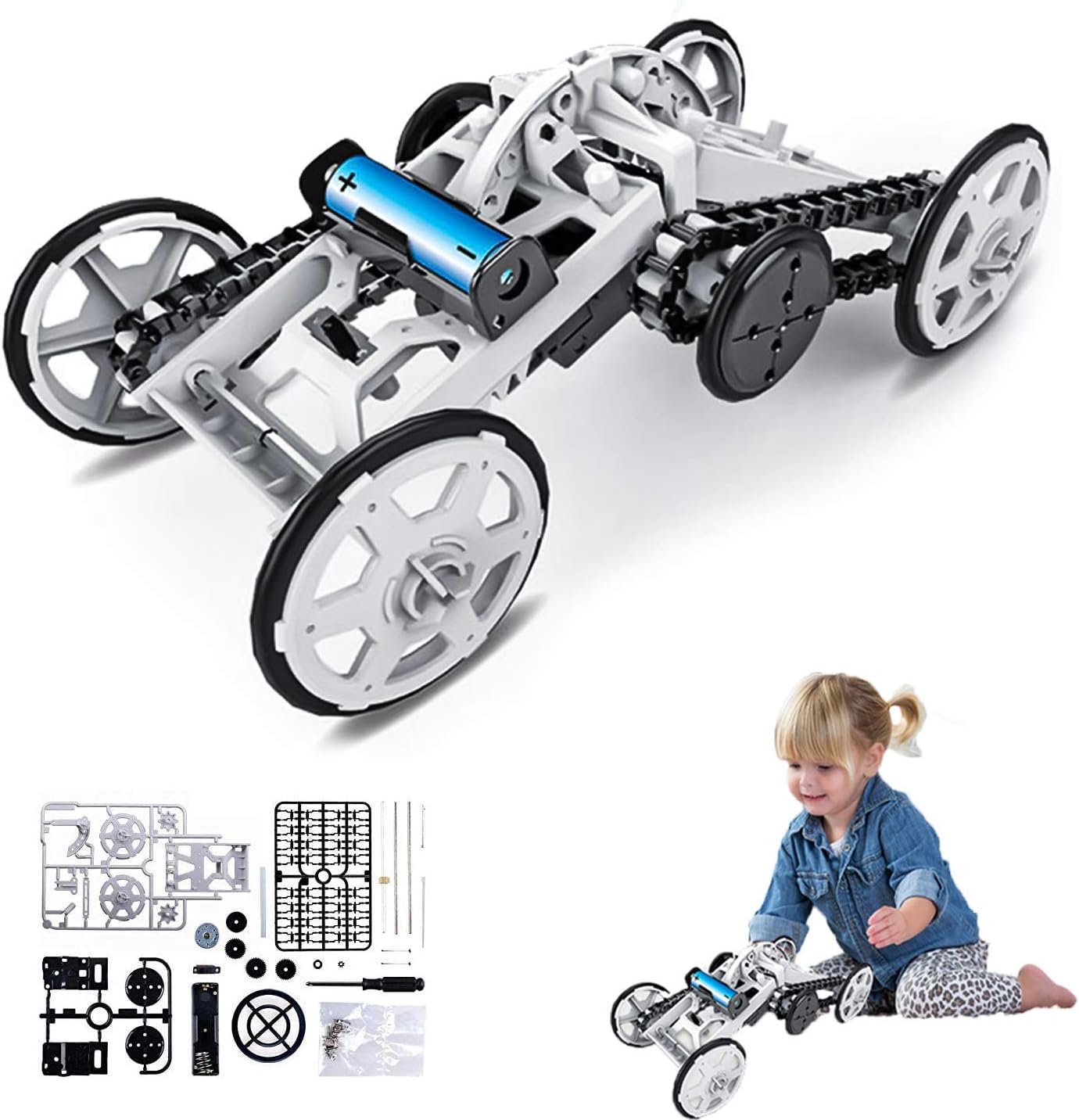 DIY 4WD Climber Assembly Kit Circuit Building Off-Road Car - 005 - Default Title - Odeez | Educational Toys Pakistan 