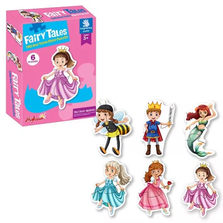 Fairy Tales Two & Three piece Puzzles Set - 061 - Default Title - Odeez | Educational Toys Pakistan 