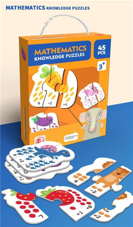 Mathematics Matching Jigsaw Puzzles - 45 pieces - Default Title - Odeez | Educational Toys Pakistan 