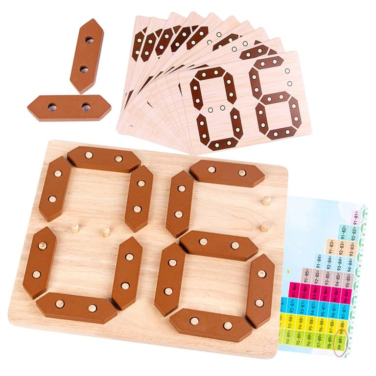 Digital Wooden Board for Addition Subtraction Learning - 032 - Default Title - Odeez | Educational Toys Pakistan 