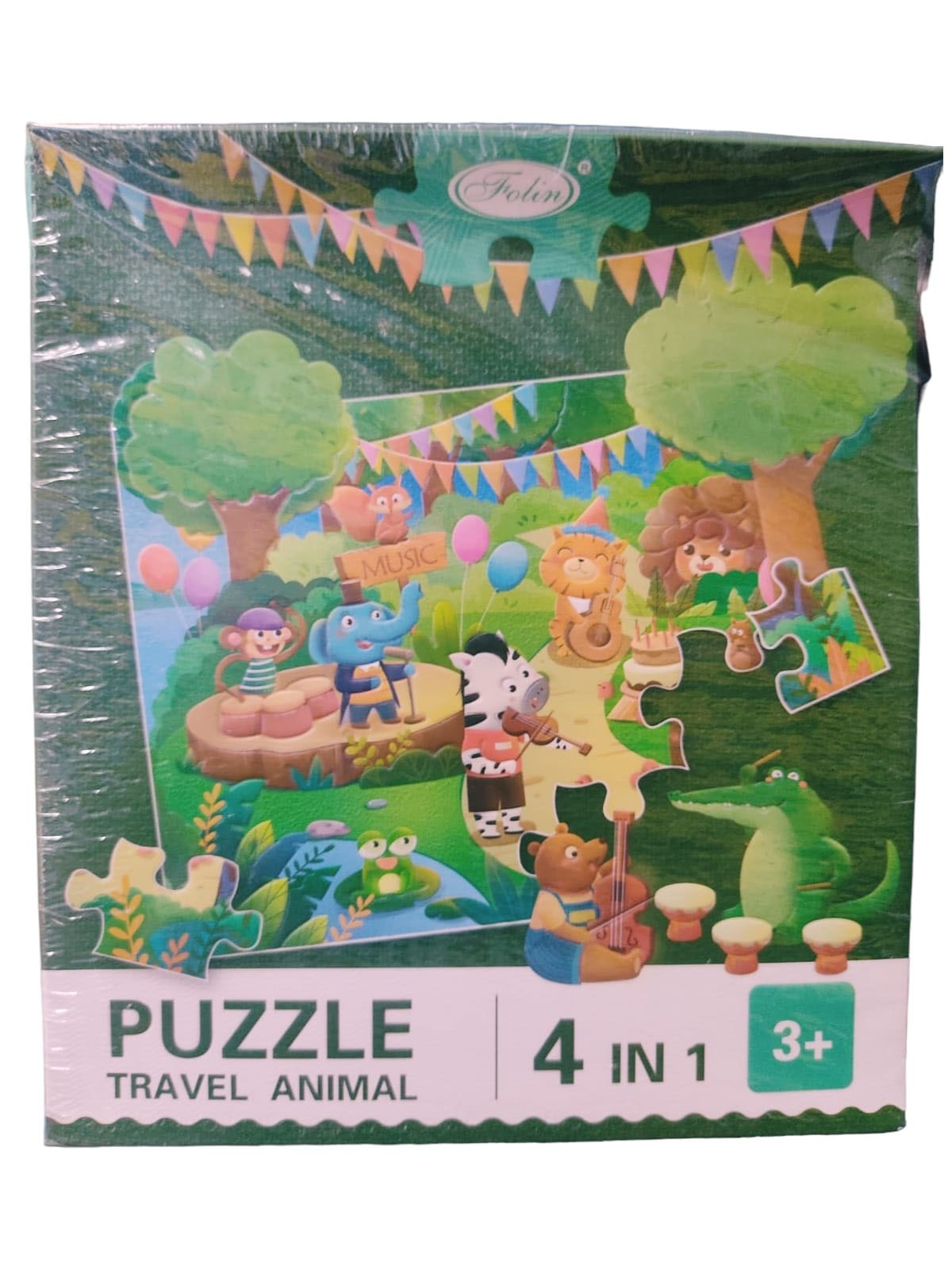 4 in 1 Travel Animal Jigsaw Puzzle - 089 - Default Title - Odeez | Educational Toys Pakistan 