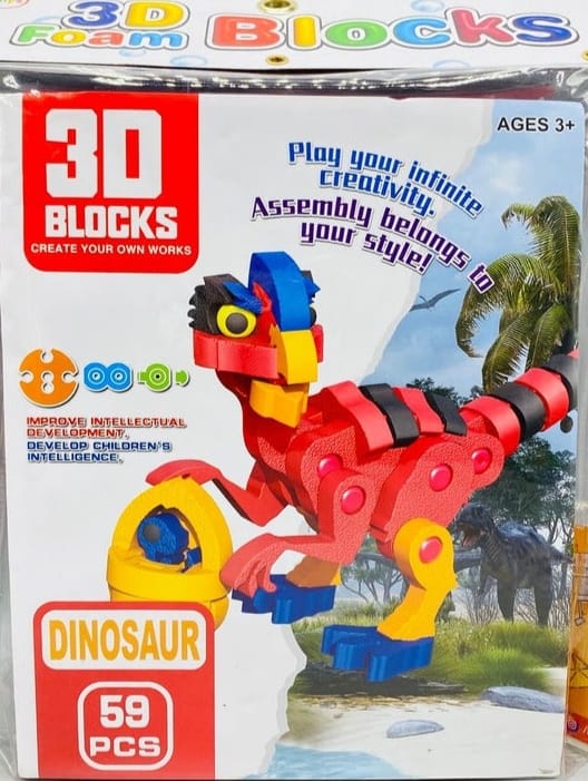 3D Blocks Create Your Own Puzzle - 50+ pieces - Default Title - Odeez | Educational Toys Pakistan 