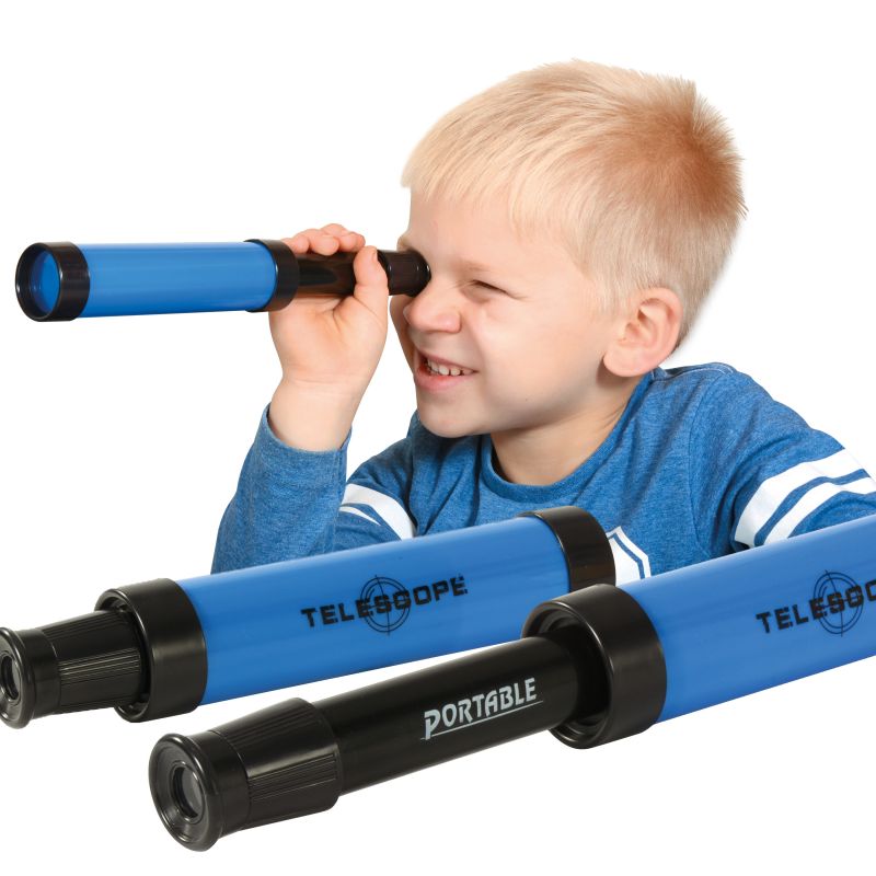 Portable Telescope for Kids - 373 - Blue-Yellow-Red-Purple - Odeez | Educational Toys Pakistan 