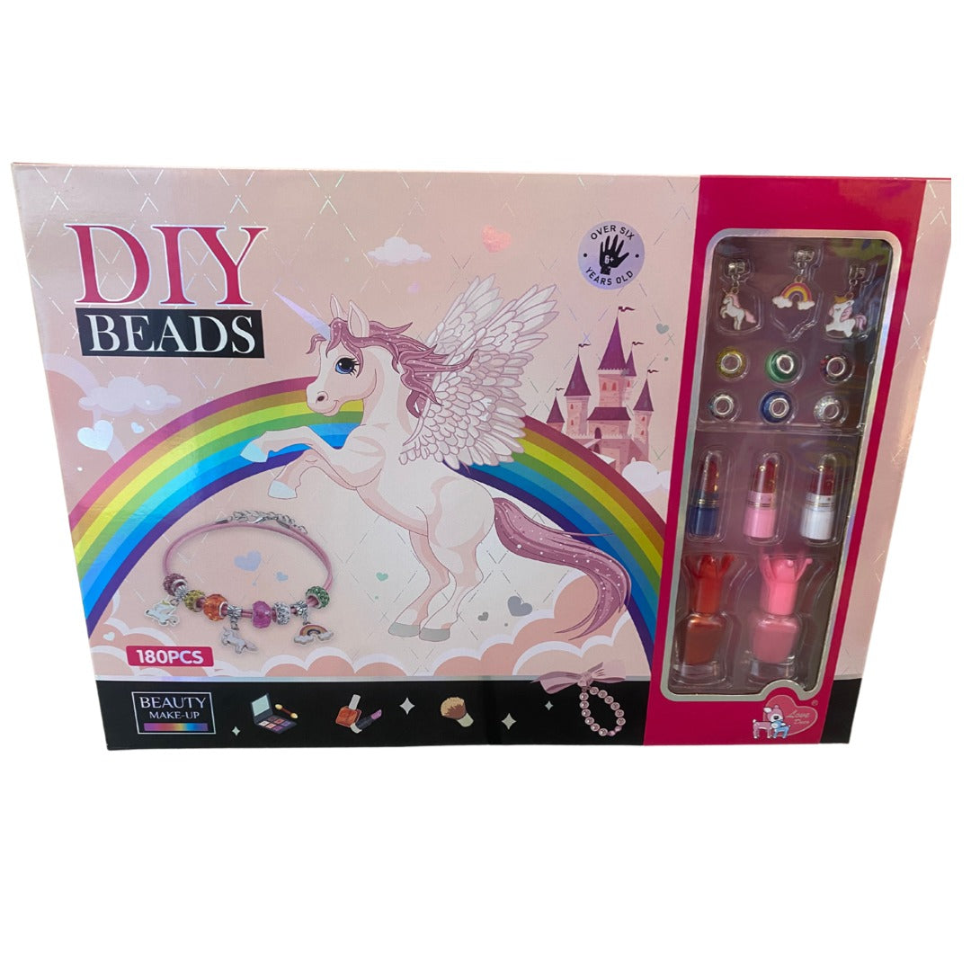 DIY Beads Unicorn Bracelet Kit 180 Pieces - 031 - Default Title - Odeez | Educational Toys Pakistan 