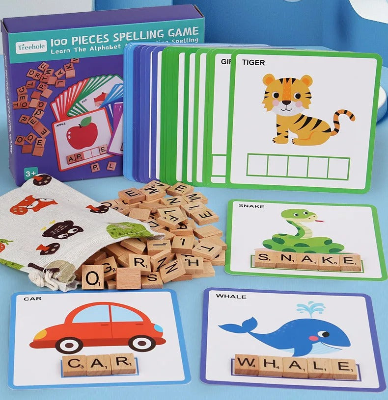 Alphabet Learning and Practice Spelling Game - 100 Pieces - Default Title - Odeez | Educational Toys Pakistan 