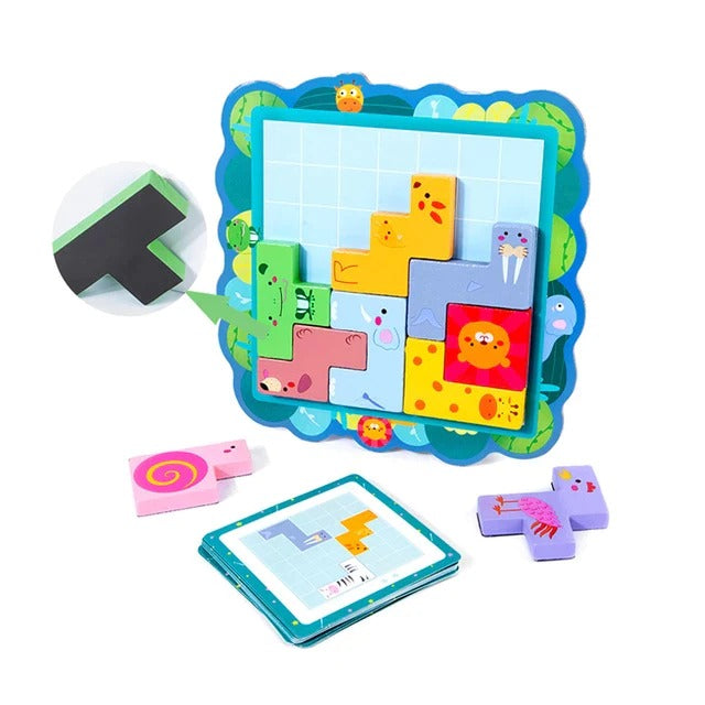 Magnetic Pattern Jigsaw Challenge - 32 Cards - Default Title - Odeez | Educational Toys Pakistan 