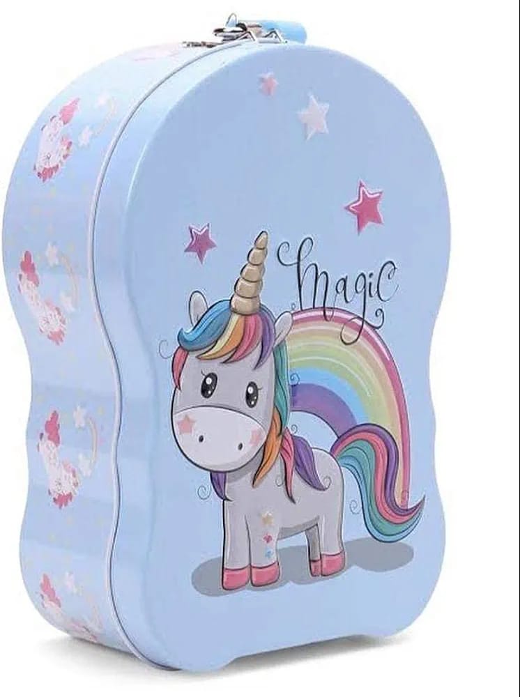 Cute Tin Money Saving Box for Girls Random Designs - CK0 - Default Title - Odeez | Educational Toys Pakistan 