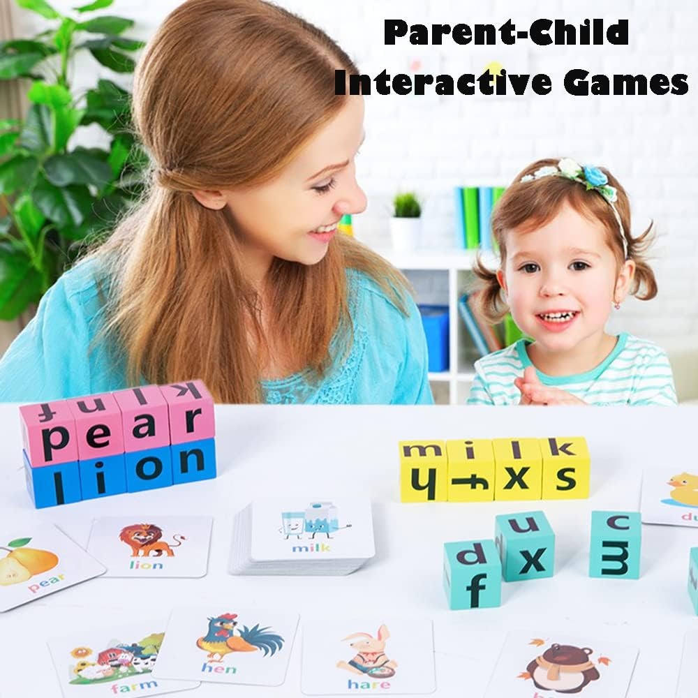 Wooden Spell the Word Learning Spelling Game - 814 - Default Title - Odeez | Educational Toys Pakistan 