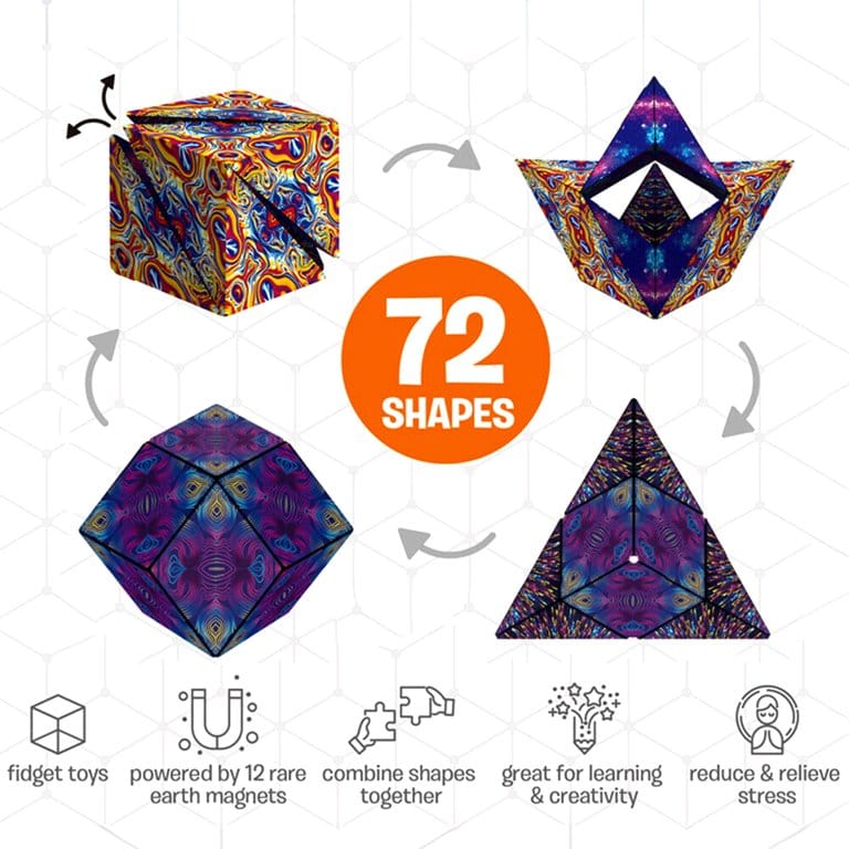 Optical Illusion Magnetic Magic Cube - 72 Shapes - Default Title - Odeez | Educational Toys Pakistan 