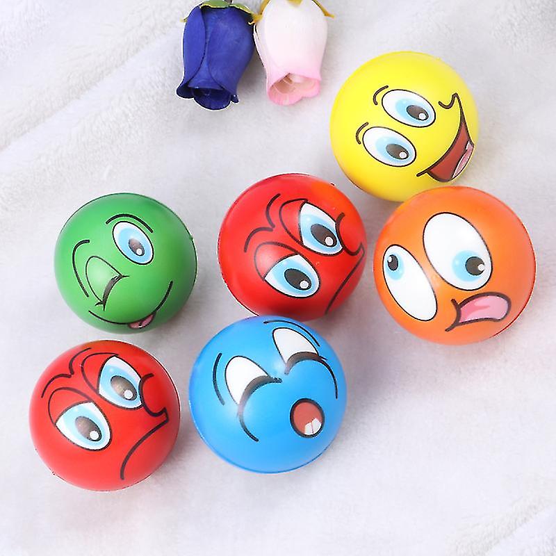 Mini Face Expression Foam Ball for Kids Small - 448 - Default Title - Odeez | Educational Toys Pakistan 