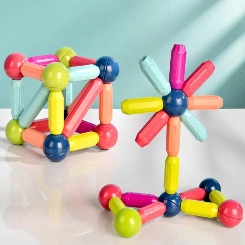 Pop - Magnetic bar Puzzle - 25 Pieces - Default Title - Odeez | Educational Toys Pakistan 