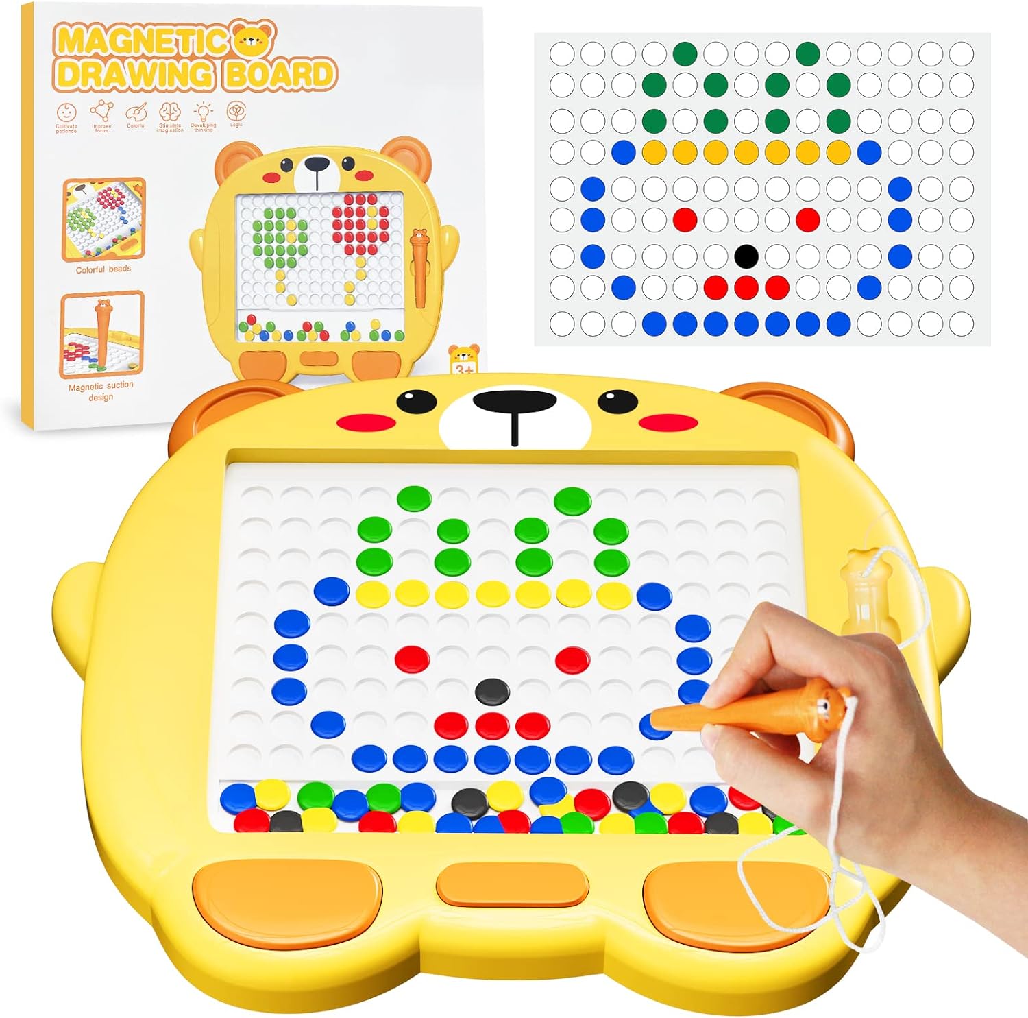 Tiger Magnetic Drawing Bead Tablet - 813 - Default Title - Odeez | Educational Toys Pakistan 
