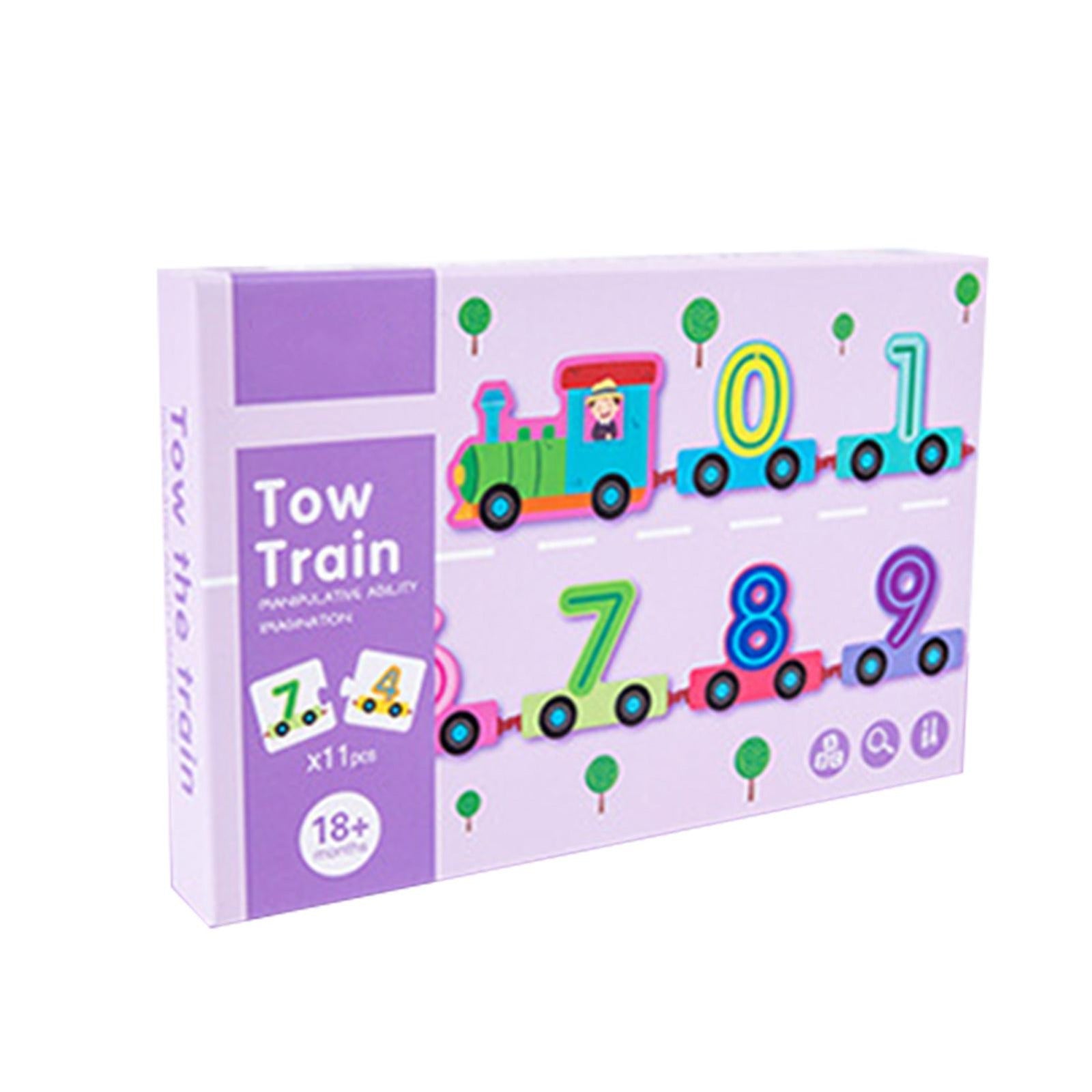 Wooden Montessori Train with Puzzles - Numbers - 132 - Default Title - Odeez | Educational Toys Pakistan 
