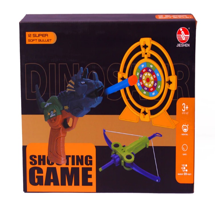 Dinosaur Shooting Gun with Soft Bullet for Kids - 156 - Default Title - Odeez | Educational Toys Pakistan 