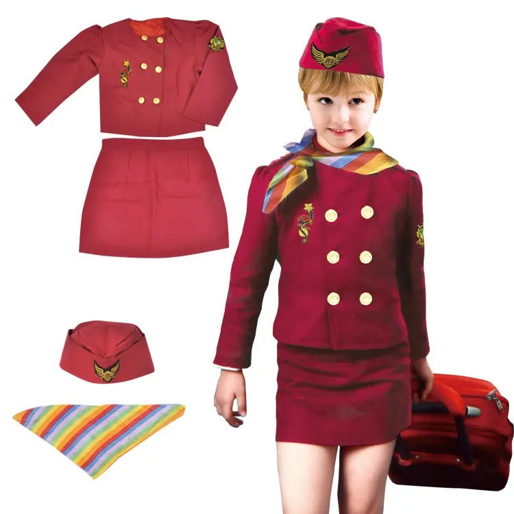 Kids Careers Costumes - Air hostess Age 3 to 6 Years - Default Title - Odeez | Educational Toys Pakistan 