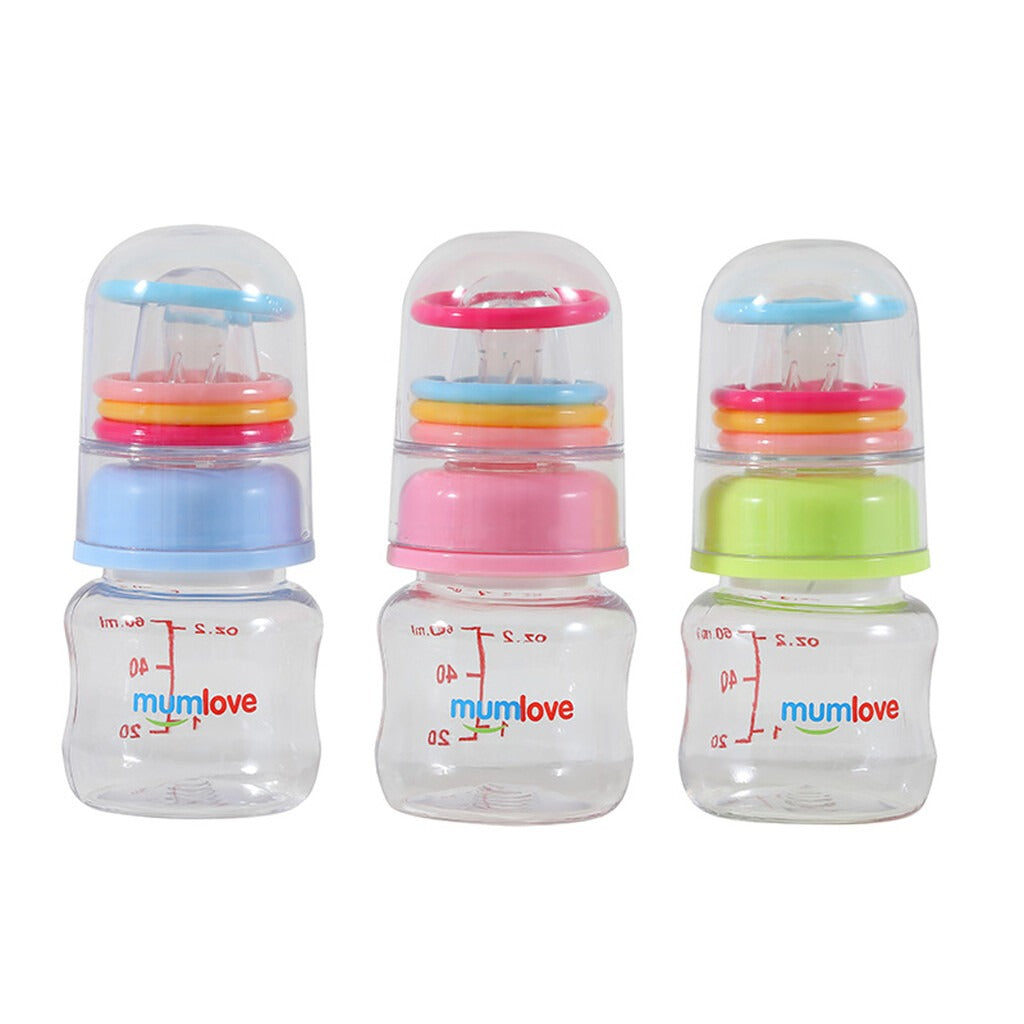 Baby Feeding Bottle with Rattle Cap 60ml - Default Title - Odeez | Educational Toys Pakistan 