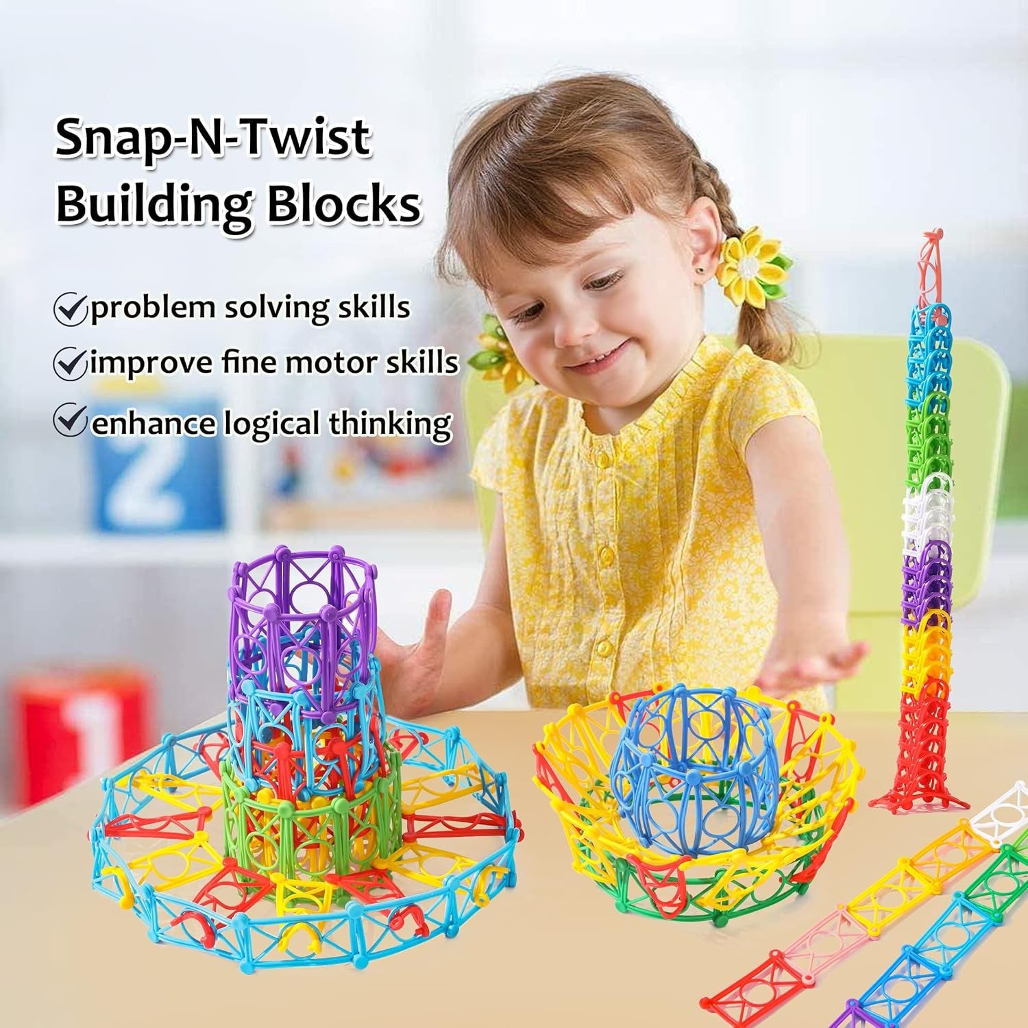Snap N Twist Interlocking Building Blocks - 150 piece - Default Title - Odeez | Educational Toys Pakistan 