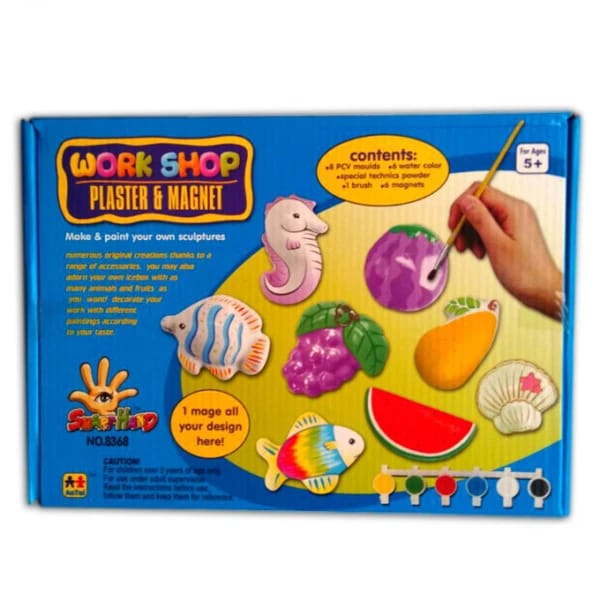 Mold And Paint Fruits and Sea Animals Fridge Magnets - 368 - Default Title - Odeez | Educational Toys Pakistan 