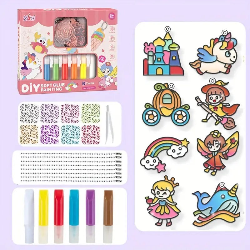 DIY Creative Soft Glue Art Kit Princess Series - 521 - Default Title - Odeez | Educational Toys Pakistan 