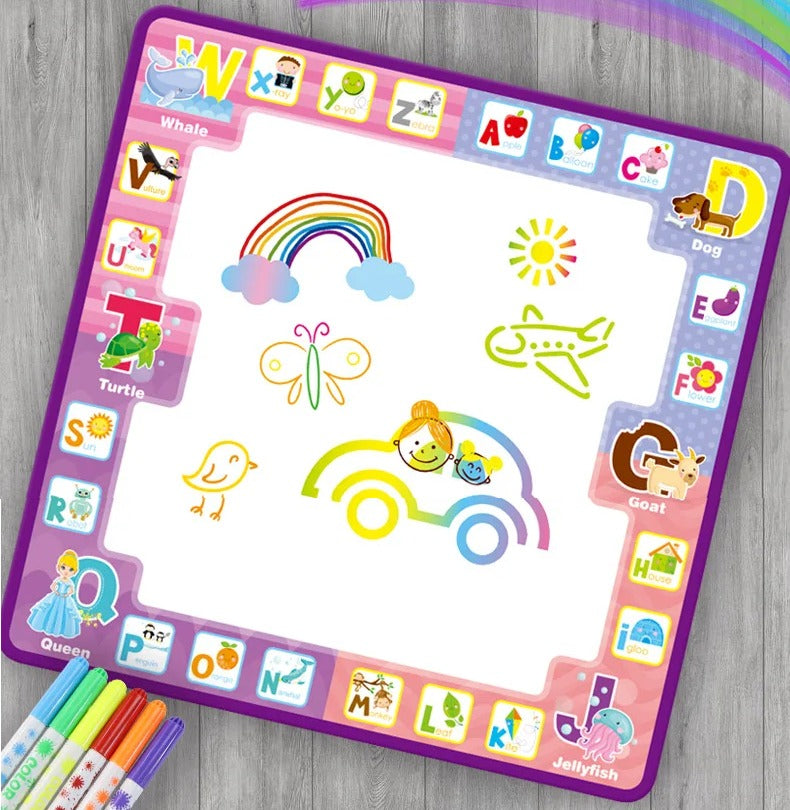 2in1 Write and Spray Painting Magic Blanket - Alphanumeric - Default Title - Odeez | Educational Toys Pakistan 