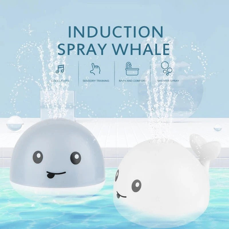 Whale Spray Water Bath LED Light Toy - 677 - Default Title - Odeez | Educational Toys Pakistan 