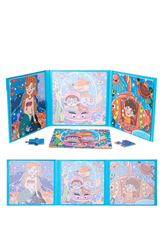3in1 Magnetic Ocean Jigsaw Puzzle Board - Step 3 - Default Title - Odeez | Educational Toys Pakistan 