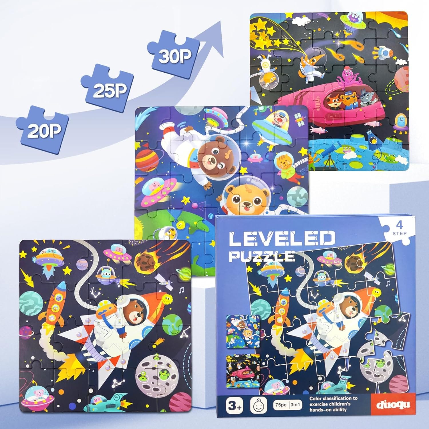 3in1 Magnetic Space Jigsaw Puzzle Board - Step 4 - Default Title - Odeez | Educational Toys Pakistan 